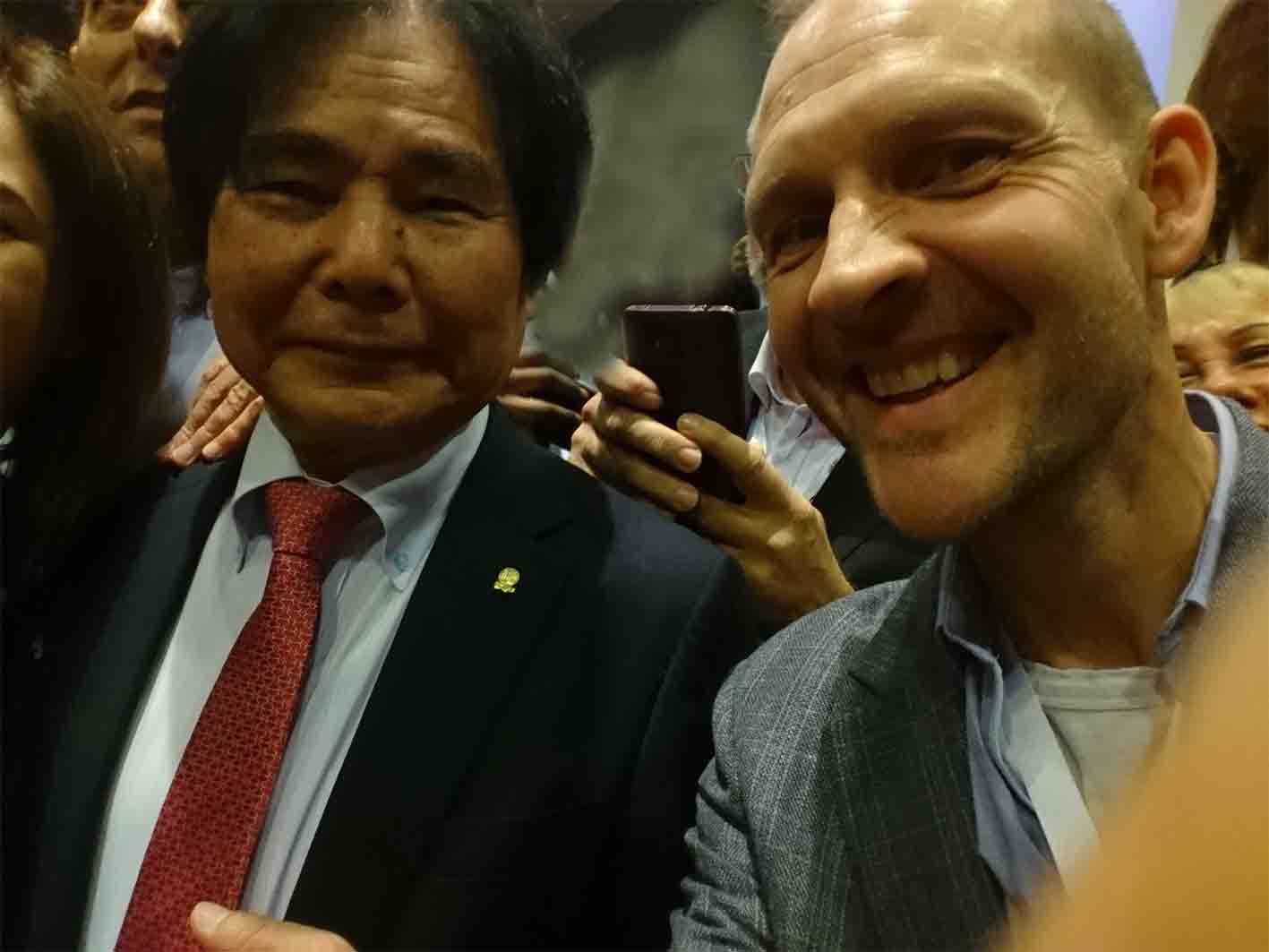 Stefan med Enagic's grundlægger og manden bag Kangen Water visionen, Mr. Hironari Ohshiro